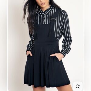 Blackmilk Apron Dress Black, M